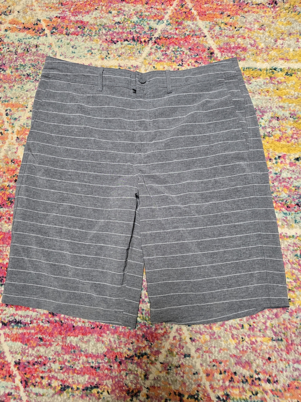 Goodfellow & Co Gray Striped Swim Shorts